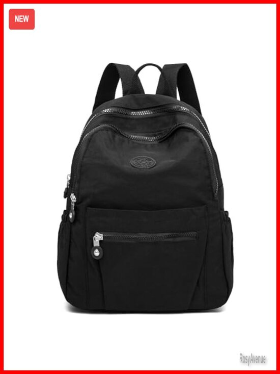 Women\'s Nylon Anti Theft Mini Backpack, Water Resistant Travel Daypack